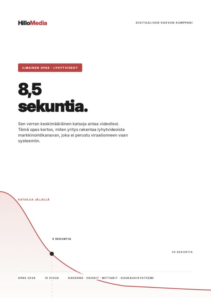Oppaan kansi: 8,5 sekuntia